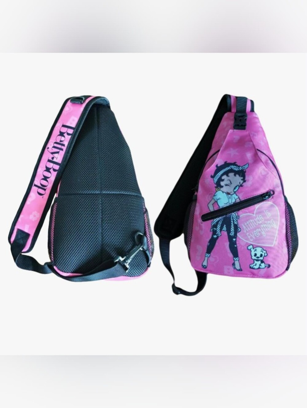 New Betty Boop Hot Pink Sling Bag